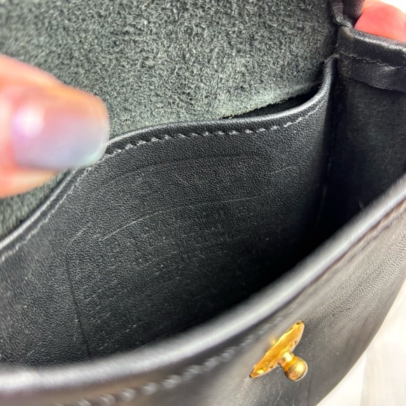 Vintage Coach Black Belt Bag Crossbody Shoulder Bag - Picture 7 of 7